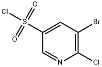 3-溴-2-氯吡啶-5-磺酰氯,216394-05-7,结构式
