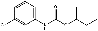 butan-2-yl N-(3-chlorophenyl)carbamate 结构式