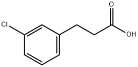 3-(3-氯苯基)丙酸,21640-48-2,结构式