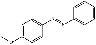 (E)-1-(4-甲氧基苯基)-2-苯基二氮烯 结构式