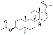 3β-アセトキシ-5α-プレグナ-9(11),16-ジエン-20-オン 化学構造式