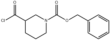 1-BENZYLOXYCARBONYLPIPERIDINE-3-CARBONYL CHLORIDE 化学構造式