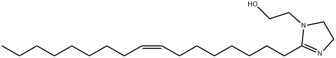 2-[(Z)-8-ヘプタデセニル]-2-イミダゾリン-1-エタノール 化学構造式