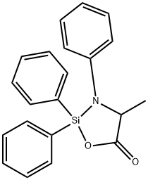 21654-64-8 4-Methyl-2,2,3-triphenyl-1-oxa-3-aza-2-silacyclopentan-5-one
