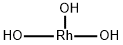 rhodium trihydroxide Struktur