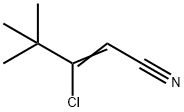 3-氯-4,4-二甲基戊-2-烯腈,216574-58-2,结构式