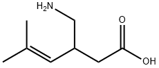 4-Hexenoic  acid,  3-(aminomethyl)-5-methyl- Struktur