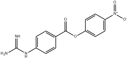 4-nitrophenyl 4'-guanidinobenzoate 结构式