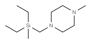 Piperazine, 1-[(diethylmethylsilyl)methyl]-4-methyl- (8CI) Structure
