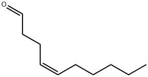 (Z)-4-デセナール 化学構造式