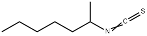 イソチオシアン酸2-ヘプチル 化学構造式
