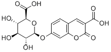 CARBOXYUMBELLIFERYL BETA-D-GLUCURONIDE Structure