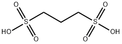 1,3-プロパンジスルホン酸 (5060%水溶液) 化学構造式