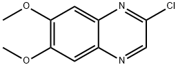 2-クロロ-6,7-ジメトキシキノキサリン 化学構造式