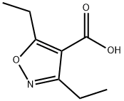 3,5-二乙基异恶唑-4-羧酸 结构式