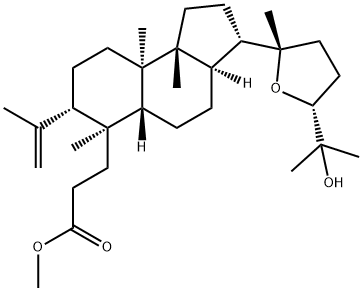 (24S)-20,24-Epoxy-25-hydroxy-3,4-secodammar-4(28)-en-3-oic acid methyl ester Struktur