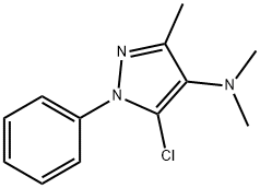 5-chloro-N,N,3-trimethyl-1-phenyl-pyrazol-4-amine Structure