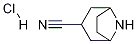 exo-8-Azabicyclo[3.2.1]octane-3-carbonitrile hydrochloride Structure