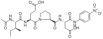AC-ILE-GLU-PRO-ASP-PNA,216757-29-8,结构式