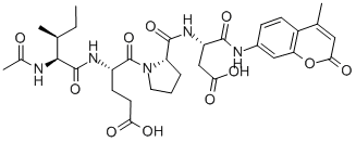 AC-ILE-GLU-PRO-ASP-AMC, 216757-33-4, 结构式