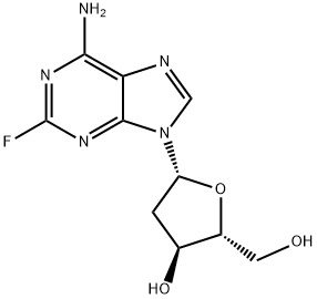 2-フルオロ-2'-デオキシアデノシン 化学構造式