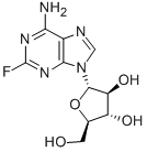 9-A-D-ARABINOFURANOSYL-2-FLUOROADENINE 结构式