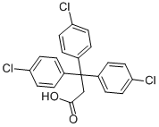 3,3,3-Tris(4-chlorophenyl)propionic acid Struktur