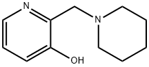 2-(1-Piperidinylmethyl)-3-pyridinol Struktur
