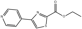 4-(4-吡啶基)-2-噻唑甲酸乙酯 结构式