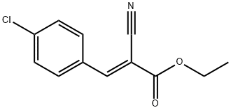 (Z)-2-氰基-3-(4-氯苯基)丙烯酸乙酯,2169-68-8,结构式