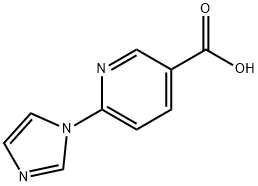 6-(1H-イミダゾール-1-イル)ニコチン酸 化学構造式