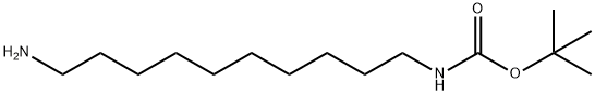 1-BOC-1,10-ジアミノデカン 化学構造式