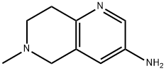 5,6,7,8-四氢-6-甲基-1,6-萘啶-3-氨基 结构式