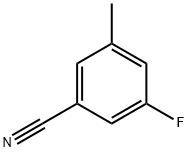 3-氟-5-甲基苯腈,216976-30-6,结构式