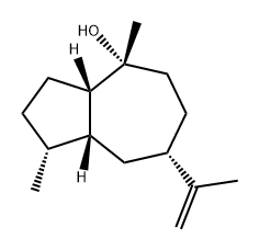Decahydro-1,4-dimethyl-7-(1-methylvinyl)azulen-4-ol Structure