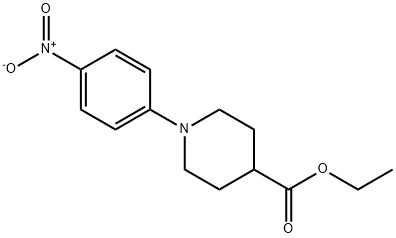 ethyl 1-(4-nitrophenyl)-4-piperidinecarboxylate 化学構造式