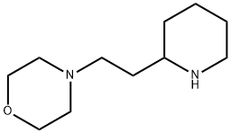 4-(2-ピペリジン-2-イルエチル)モルホリン 化学構造式