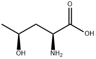 (2S,4S)-2-アミノ-4-ヒドロキシペンタン酸 化学構造式