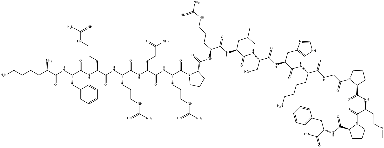 跨膜G蛋白偶联受体多肽, 217082-57-0, 结构式