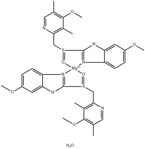 埃索美拉唑镁(三水), 217087-09-7, 结构式