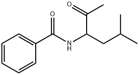 BENZAMIDE, N-(1-ACETYL-3-METHYLBUTYL)- Structure