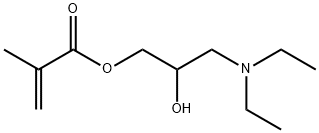 Methacrylic acid 3-diethylamino-2-hydroxypropyl ester Structure