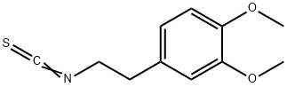 2-(3,4-二甲氧基苯基)乙基异硫代氰酸酯, 21714-25-0, 结构式
