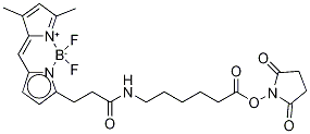 3-BODIPY-PROPANOYLAMINOCAPROIC ACID, N-HYDROXYSUCCINIMIDE ESTER Struktur