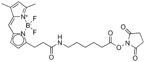 3-BODIPY-PROPANOYLAMINOCAPROIC ACID, N-HYDROXYSUCCINIMIDE ESTER Structure