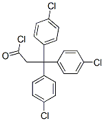 4-クロロ-β,β-ビス(4-クロロフェニル)ベンゼンプロピオン酸クロリド 化学構造式