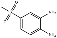 4-(メチルスルホニル)ベンゼン-1,2-ジアミン 化学構造式
