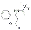 3-苯基-3-(2,2,2-三氟乙酰氨基)丙酸 结构式