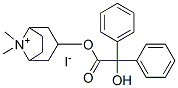 (8,8-dimethyl-8-azoniabicyclo[3.2.1]oct-3-yl) 2-hydroxy-2,2-diphenyl-acetate iodide Struktur
