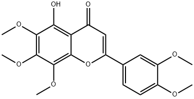 去甲基川陈皮素 结构式